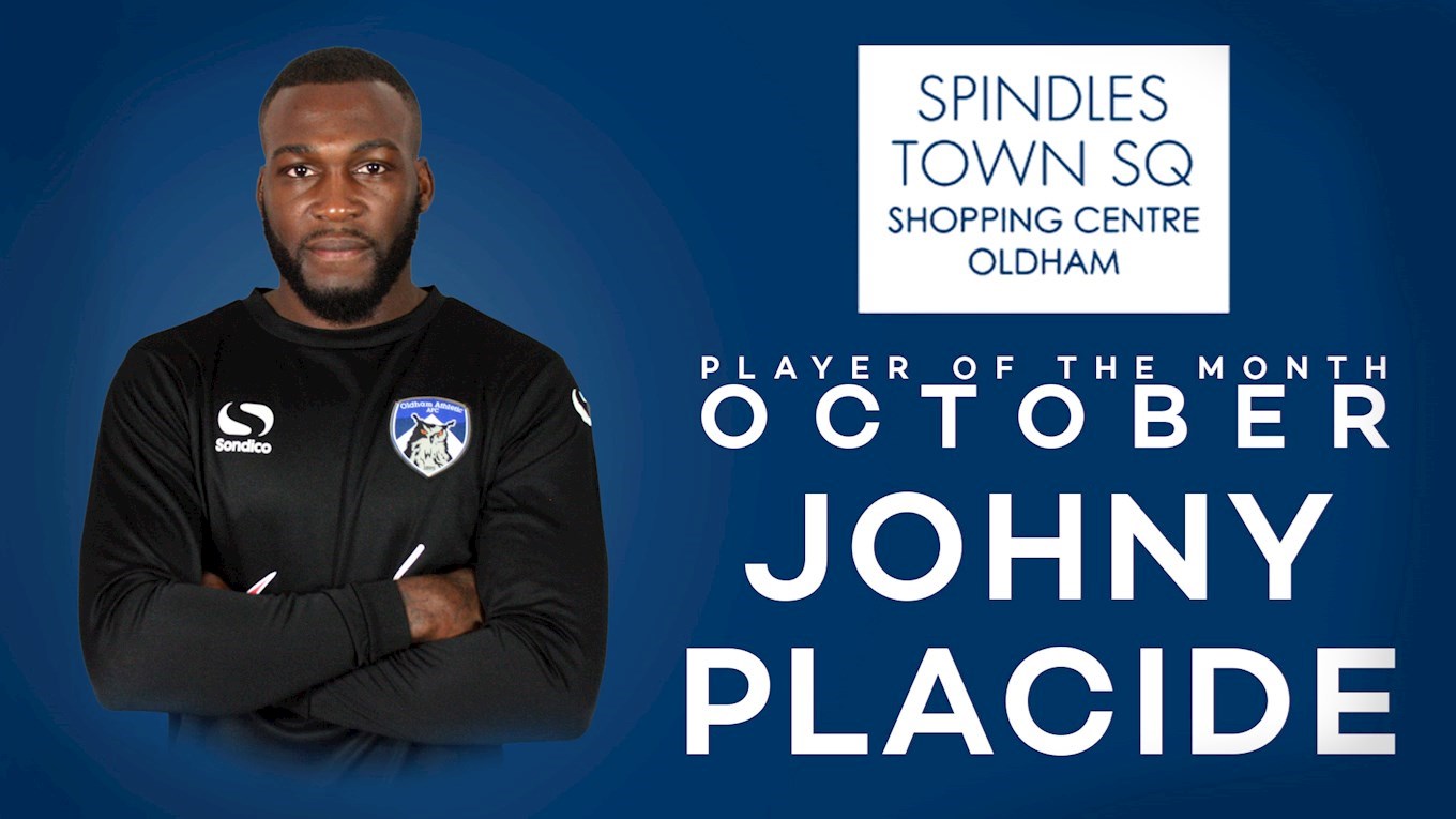 Info Expatriés – Oldham AFC : Johny Placide élu Joueur du mois d’octobre.