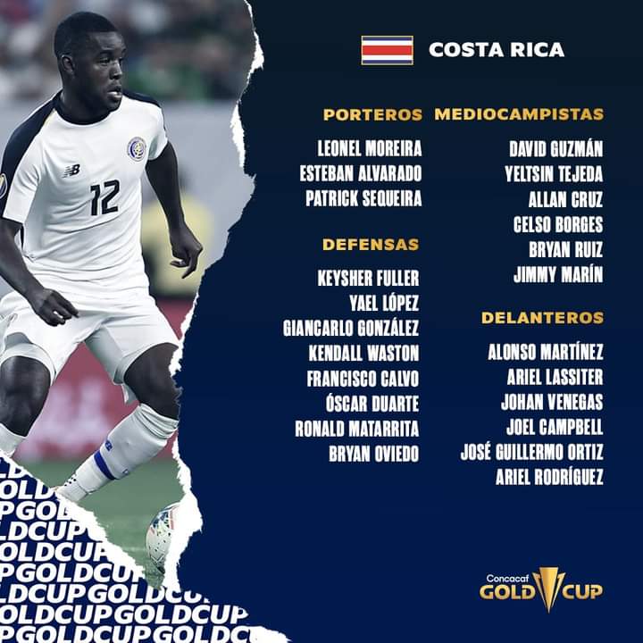 GOLD CUP 2021 : LA LISTE DU COSTA RICA SANS KEYLOR NAVAS