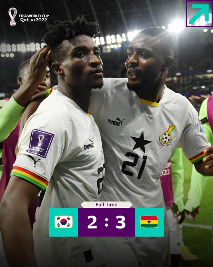 CDM-QATAR 2022 : LE GHANA DOMINE LA CORÉE DU SUD SUR LE FIL