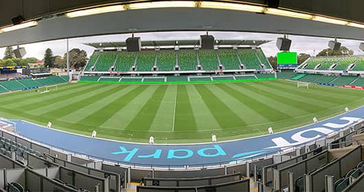 MONDIAL FÉMININ 2023 : PERTH RECTANGULAR STADIUM, THÉÂTRE DU 3ÈME MATCH D’HAÏTI CONTRE LE DANEMARK