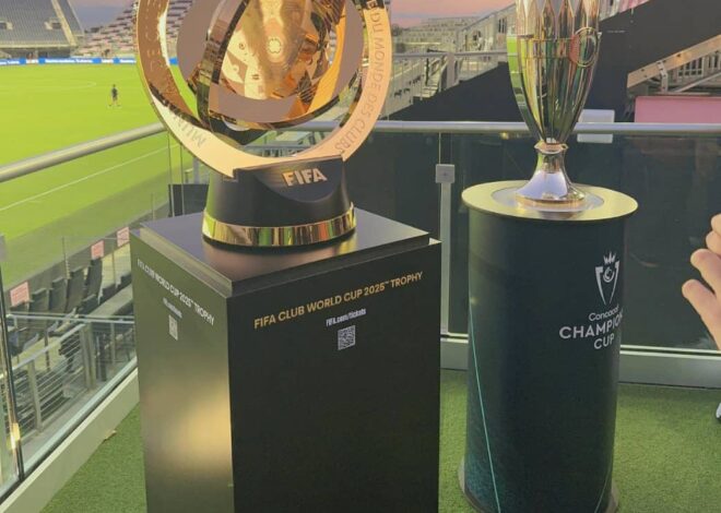 LES TROPHÉES DE LA COUPE DU MONDE DES CLUBS ET LA CONCACAF CHAMPIONS CUP EXPOSÉS AU FIEF DE L’INTER MIAMI