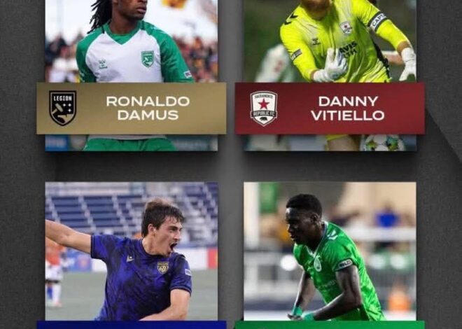 USL CHAMPIONSHIP : RONALDO DAMUS CONCOURT POUR LE TROPHÉE « MEILLEUR JOUEUR » DU MOIS DE JUILLET