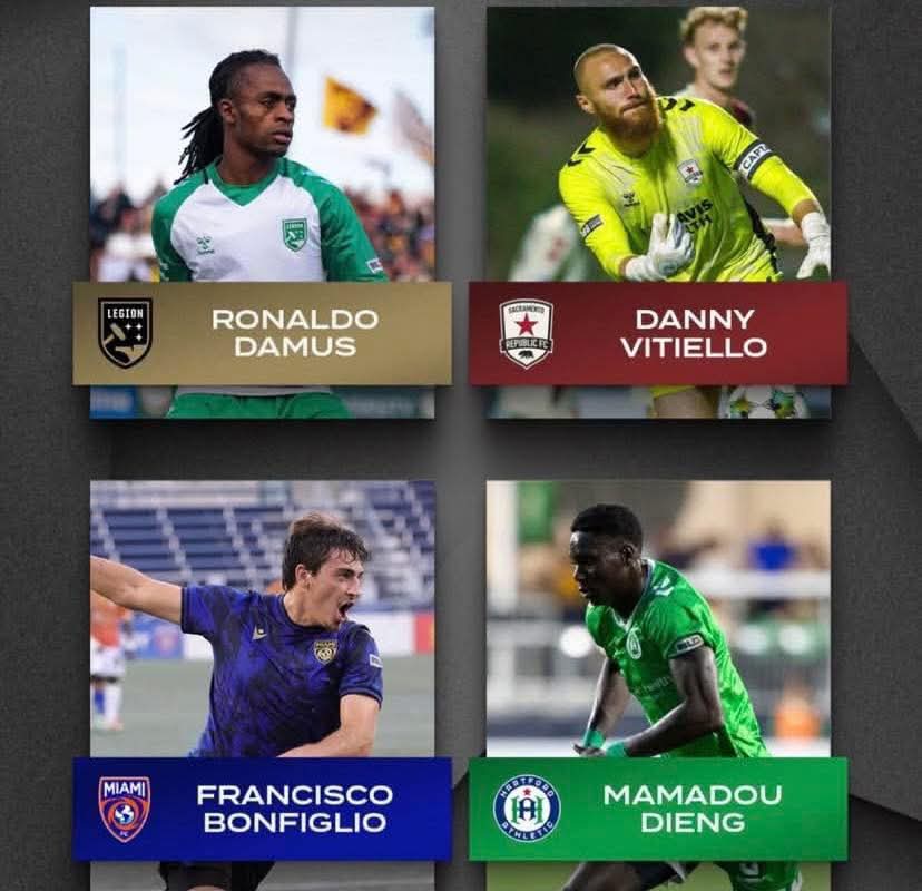 USL CHAMPIONSHIP : RONALDO DAMUS CONCOURT POUR LE TROPHÉE « MEILLEUR JOUEUR » DU MOIS DE JUILLET