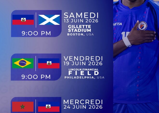 HAÏTI FIXÉE SUR SON GROUPE ET SON CALENDRIER POUR LA COUPE DU MONDE 2026
